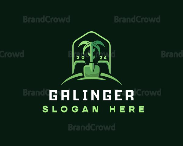 Landscaping Gardening Shovel Logo