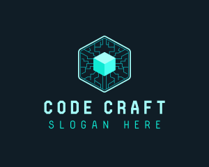 Coding - Cube Digital Coding logo design