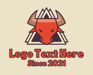 Mascot - Ox Head Mascot logo design