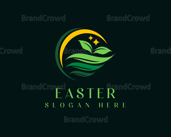Organic Farm Seedling Logo