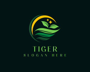 Organic Farm Seedling Logo