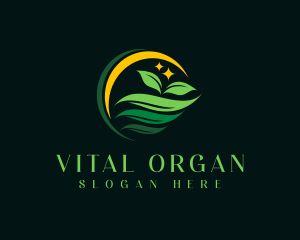 Organic Farm Seedling logo design