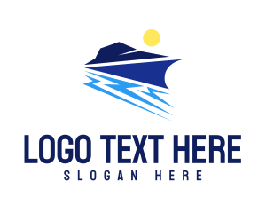 Transport - Abstract Sea Yacht logo design