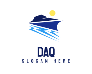 Speedboat - Abstract Sea Yacht logo design