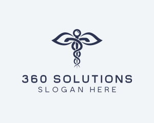 Medical Health Caduceus logo design