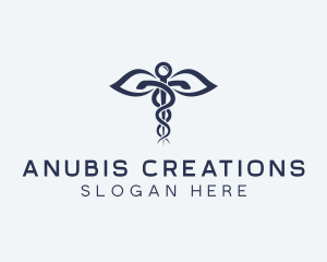 Medical Health Caduceus logo design