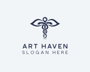 Medical Health Caduceus logo design