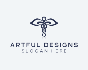 Medical Health Caduceus logo design