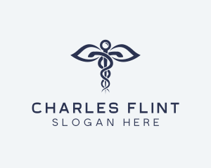 Medical Health Caduceus logo design