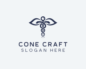 Medical Health Caduceus logo design