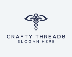 Medical Health Caduceus logo design