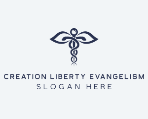 Medical Health Caduceus logo design