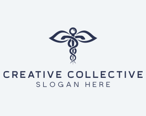 Medical Health Caduceus logo design