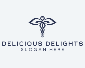 Medical Health Caduceus logo design