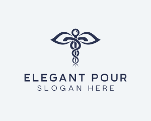 Medical Health Caduceus logo design