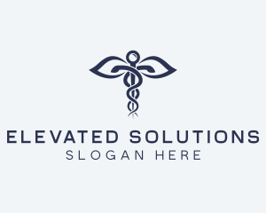 Medical Health Caduceus logo design