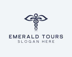 Medical Health Caduceus logo design