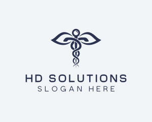 Medical Health Caduceus logo design