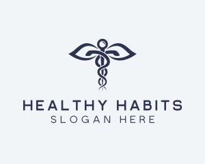 Medical Health Caduceus logo design