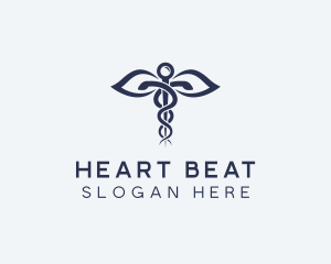 Medical Health Caduceus logo design