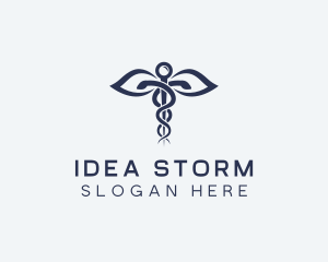 Medical Health Caduceus logo design