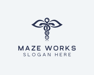 Medical Health Caduceus logo design