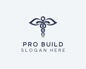 Medical Health Caduceus logo design