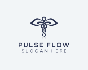 Medical Health Caduceus logo design