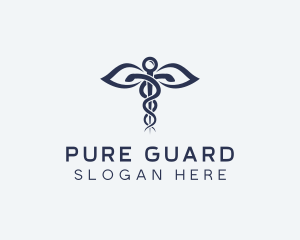 Medical Health Caduceus logo design