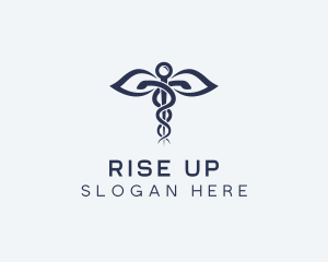 Medical Health Caduceus logo design