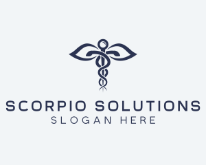 Medical Health Caduceus logo design