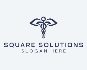 Medical Health Caduceus logo design