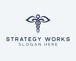 Medical Health Caduceus logo design