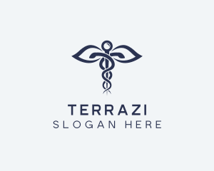 Medical Health Caduceus logo design