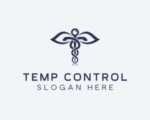 Medical Health Caduceus logo design