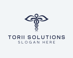 Medical Health Caduceus logo design