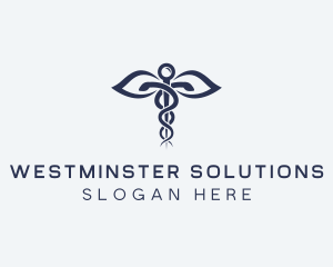 Medical Health Caduceus logo design