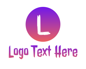 Los Angeles - Summer Circle Letter logo design