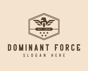 Military Army Eagle logo design