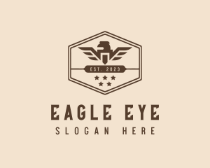 Military Army Eagle logo design