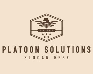 Platoon - Military Army Eagle logo design