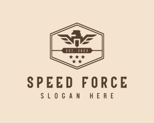 Military Army Eagle logo design