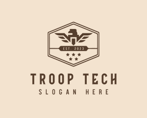 Troop - Military Army Eagle logo design