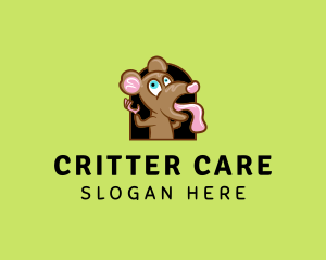 Critter - Pest Control Rat logo design