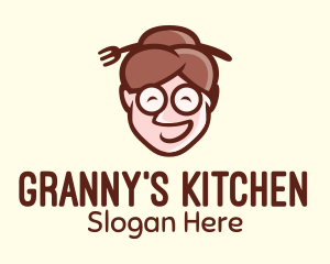 Granny - Jolly Grandmother Diner logo design