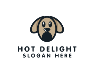 Diamond Puppy Dog logo design