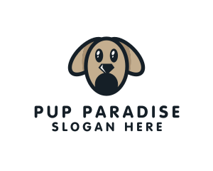 Diamond Puppy Dog logo design