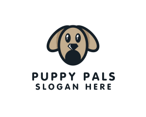 Diamond Puppy Dog logo design