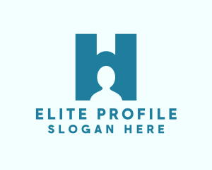 Profile - Human Community Letter H logo design