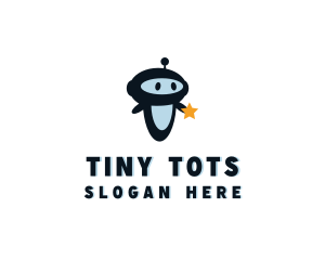 Toddler - Toy Robot Star logo design